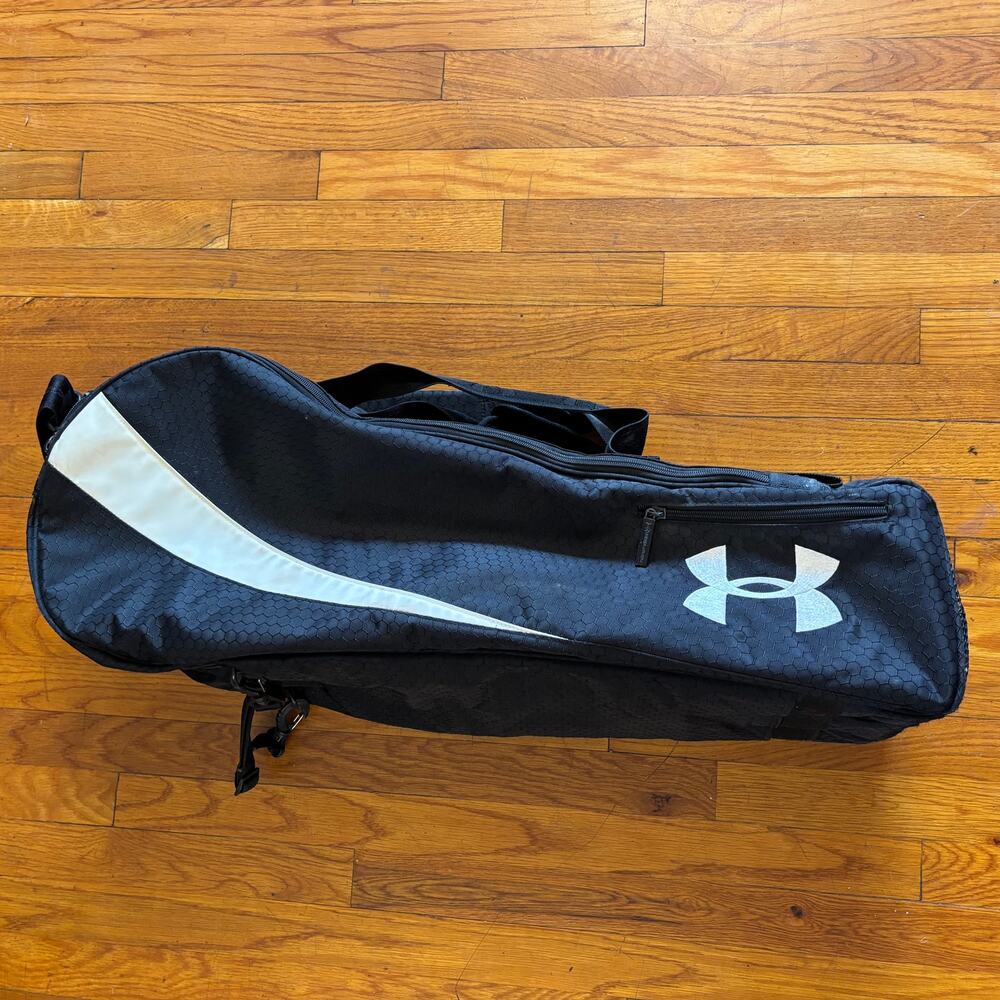 Under Armour Lacrosse Gear Black Backpack Duffel Bag